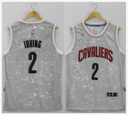 Cleveland Cavaliers #2 Kyrie Irving Gray new basketball jersey