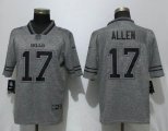 Nike Buffalo Bills 17 Allen Gray 2017 Vapor Untouchable Men Stitched Gridiron Gray Limited jersey