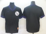 Nike Colorado Rockies blank black throwback baseball jerseys