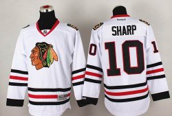 reebok Chicago Blackhawks 10 Patrick Sharp white hockey Jerseys