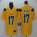 San Diego Chargers 17 Philip Rivers Nike yellow Color Rush Limited Jersey Reverse version