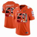 Custom Clemson Tigers #50 Grady Jarrett orange fashion college football jersey