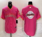 Nike San Diego Padres blank pink MLB Baseball jerseys Joint name-BD 04