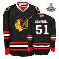 Brian Campbell Jersey 51 Black Chicago Blackhawks Jersey