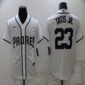 Nike San Diego Padres #23 Fernando Tatis Jr. white majestic baseball jersey-BD