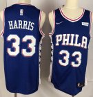 Nike Philadelphia 76ers #33 Tobias Harris blue basketball jersey-YL