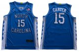 North Carolina Vince Carter #15 Blue NBA basketball Jersey