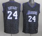 Los Angeles Lakers 24 BRYANT black Leopard color NBA Jerseys