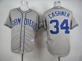 San Diego Padres 34 Andrew Cashner gray mlb Jerseys