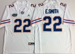 Florida Gators #22 Emmitt Smith white College football jersey