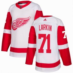 Adidas Detroit Red Wings #71 Dylan Larkin white hockey jersey