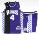 NBA Sacramento kings Chirs Webber 4 purple nba basketball suits