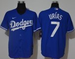 Nike Los Angeles Dodgers #7 Julio Urias blue majestic baseball jerseys