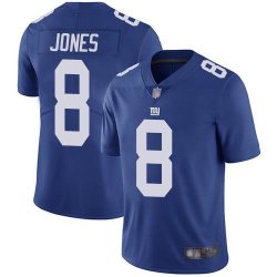 New York Giants #8 Daniel Jones blue Nike Color Rush Limited Jersey