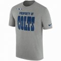 Men's Indianapolis Colts Nike Heather Gray Sideline Property Of Facility T-Shirt