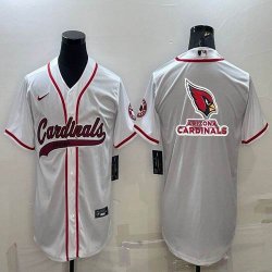 Nike Arizona Cardinals white baseball jerseys Joint name-BD 01