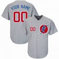 Custom Chicago Cubs gray baseball jerseys(1)