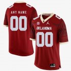 Custom Oklahoma Sooners red College Football Jersey with jordan logo SCE patch