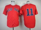 Boston Red Sox #11 red mlb jerseys