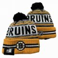 2024 Boston Bruins yellow black white NHL Sports Cuffed Knit Hats