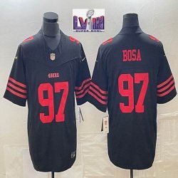 Nike 49ers #97 Nick Bosa black Nike Vapor F.U.S.E. Limited Jersey 03