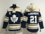 Toronto Maple Leafs van Riemsdyk #21 blue beige nhl Hooded Sweatshirt