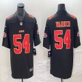 Nike San Francisco 49ers #54 Fred Warner black gold Color Rush Limited Jersey -BD