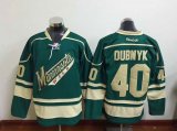 Reebok Minnesota Wild #40 Dubnyk green ice hockey jerseys