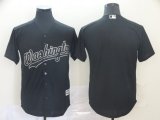 Washington National blank black baseball jersey Nickname version