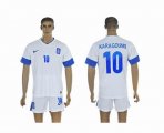 2013-2014 Greece team KARAGOUNIS 10 white soccer jerseys home