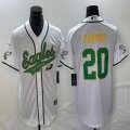 Nike Eagles #20 Brian Dawkins white baseball jerseys Joint name-BD 02