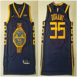 Golden State Warriors #35 Kevin Durant blue nike nba jerseys -TY