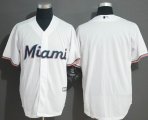 Florida Marlins blank white majestic baseball jersey