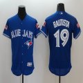 2016 Toronto Blue Jays 19 Jose Bautista blue usa flag Flexbase Authentic Collection Jersey