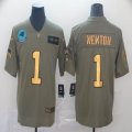 Nike Panthers #1 Cam Newton Salute To Service Limited Jersey