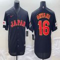 2023 World Cup Japan #16 Shohei Ohtani black majestic baseball jerseys 09