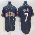 2023 World Cup Mexico #7 Julio Urias black majestic baseball jerseys 39