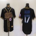 Buffalo Bills 17# Josh Allen black nike baseball jerseys Joint name-BD 03