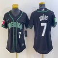 Women 2023 World Cup Mexico #7 Julio Urias black majestic baseball jerseys 03