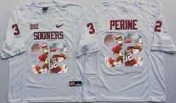 Oklahoma Sooners #32 Samaje Perine white fashion college football jersey(1)