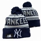 2024 New York Yankees blue gray MLB Cuffed Knit Hats