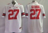 Nike Ohio State Buckeyes Eddie George 27 White College Football