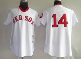 Boston Red Sox 14# JIM RICE white mlb jersey