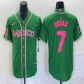 2023 World Cup Mexico #7 Julio Urias green majestic baseball jerseys 223