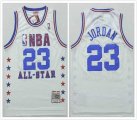 Chicago Bulls 23# Michael Jordan white Throwback all star NBA Jersey