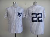 New York Yankees 22# white MLB Jerseys