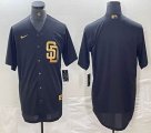 Nike San Diego Padres blank black majestic baseball jerseys