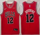 Nike Chicago Bulls #12 Ayo Dosunmu red NBA Jersey 75TH