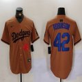 Nike Los Angeles Dodgers#42 Jackie Robinson majestic baseball jerseys Joint Name 02