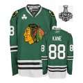 2013 NHL Stanley Cup Chicago Blackhawks #88 Patrick Kane Green Jersey